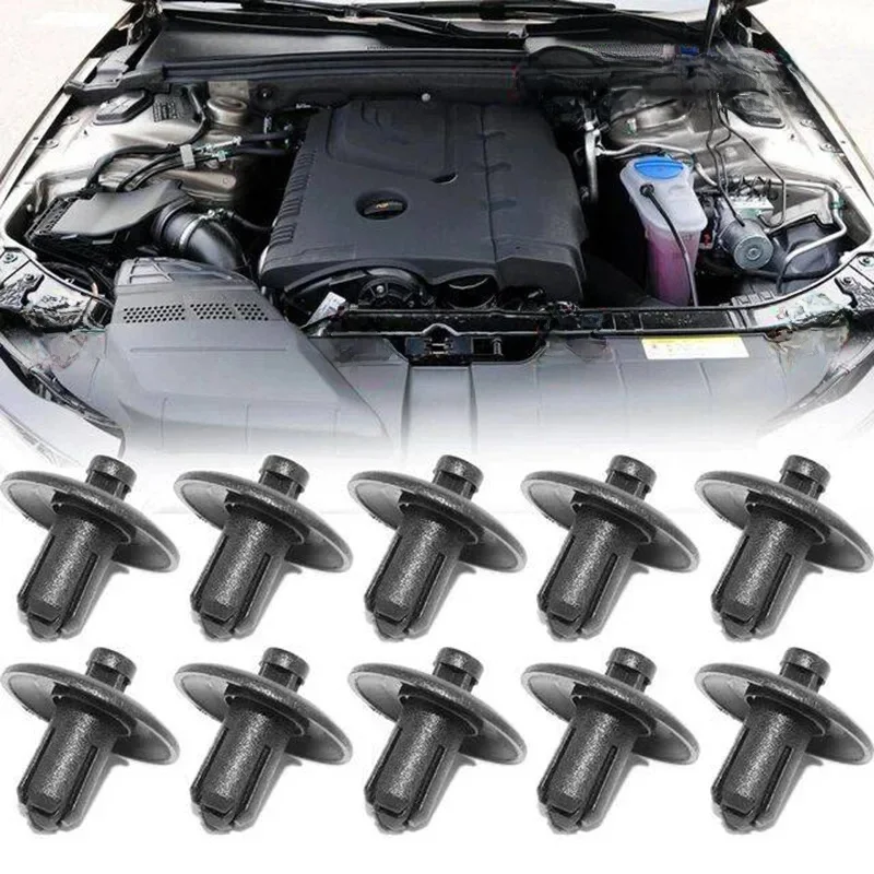 10x couvercle de protection de radiateur de voiture, couverture de moteur, Grille de capot, Clip de panneau, Rivet de retenue pour Audi A2 A4 A5 A8 Q3 Q5 S4 S5 S8 TT TTS