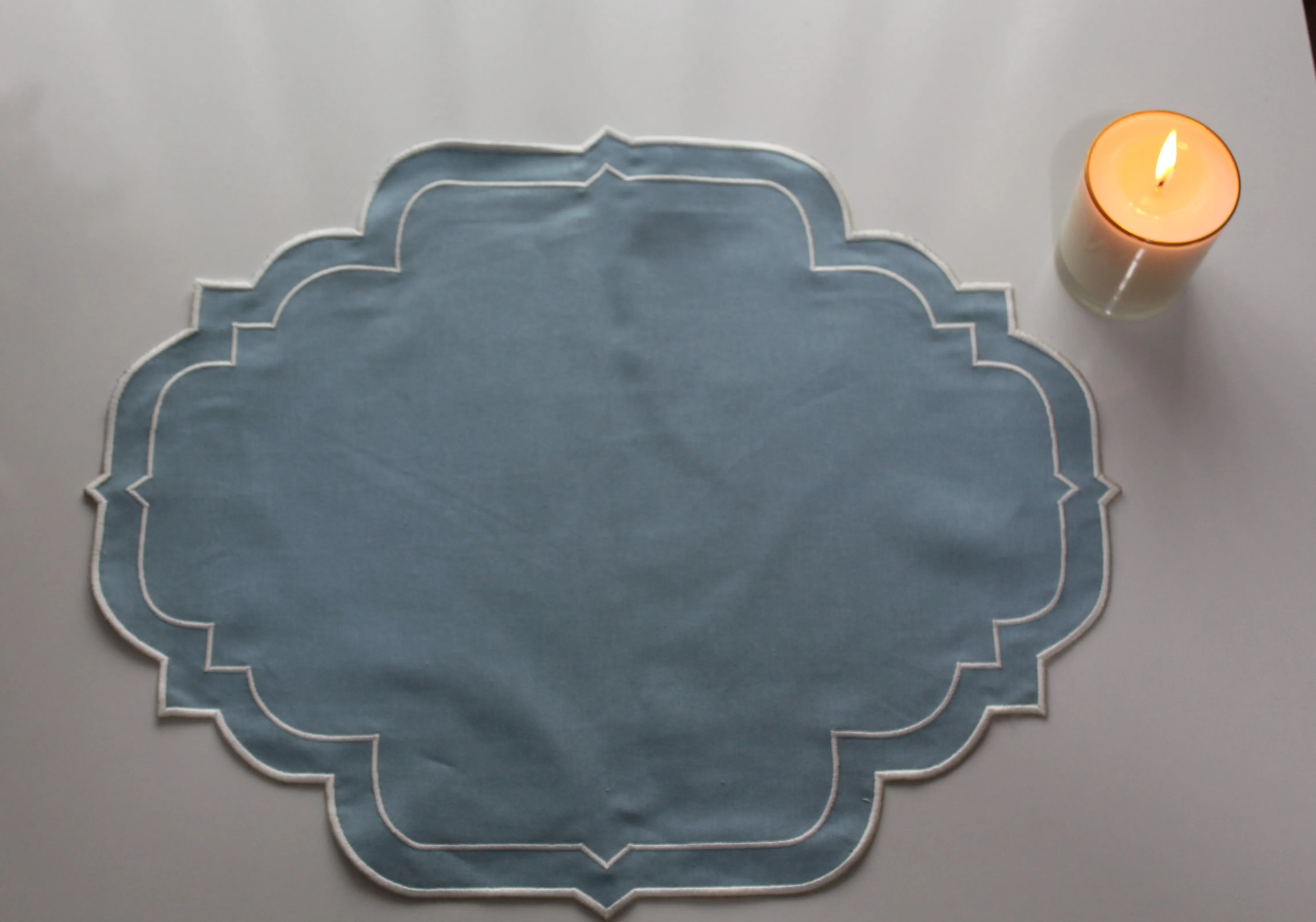 New Table Napkin Blue Luxury Home Decoration 8 Pieces Ramadan