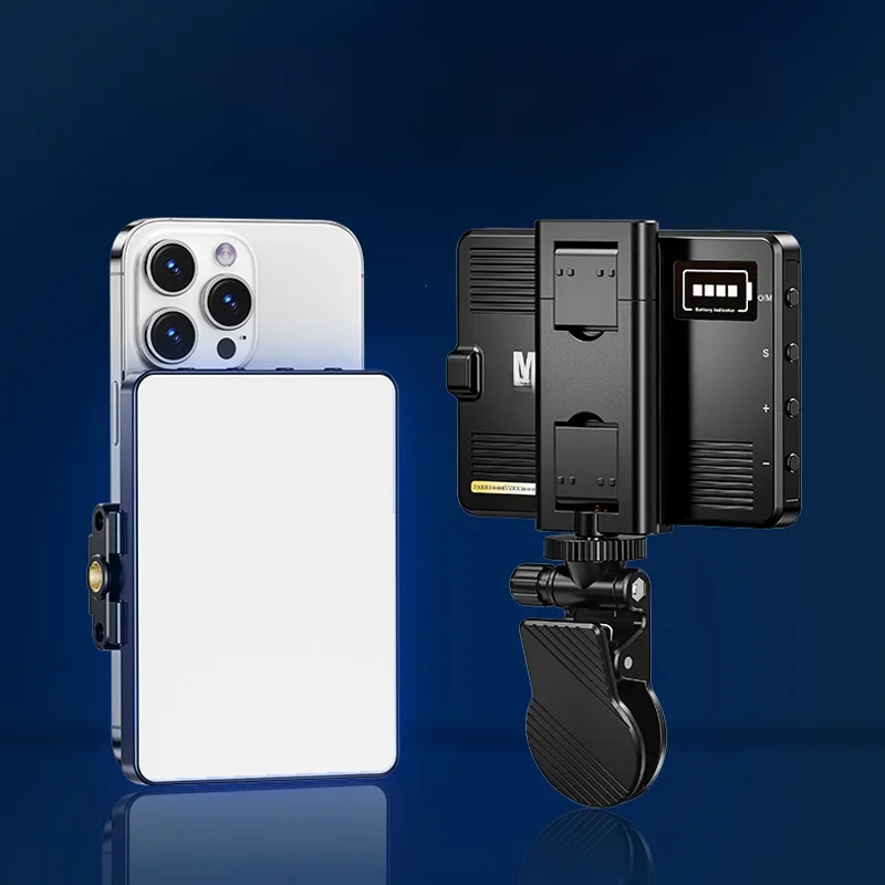 M15 Phone Selfie Fill Light Portable Pocket Beauty Photo Lamp with Phone Holder for Video Recording Vlog Shoot Fill Studio Lamp