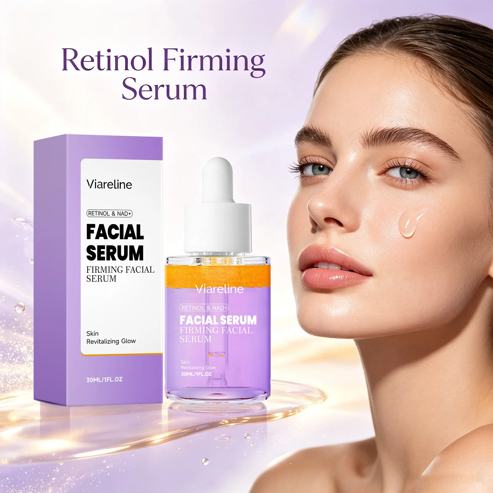 The Ordinary Serum Hyaluronic Acid - Viareline Retinol Gezichtsserum Poriënverkleinend Anti-aging Hydraterend
