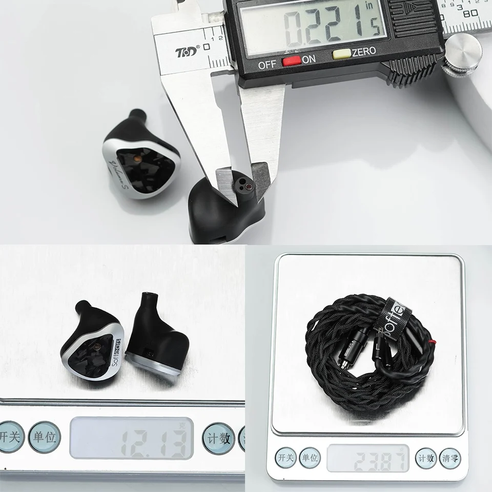 Softears ハイブリッドインイヤーイヤホン 2DD+2BA 3.5mm/4.4mm
