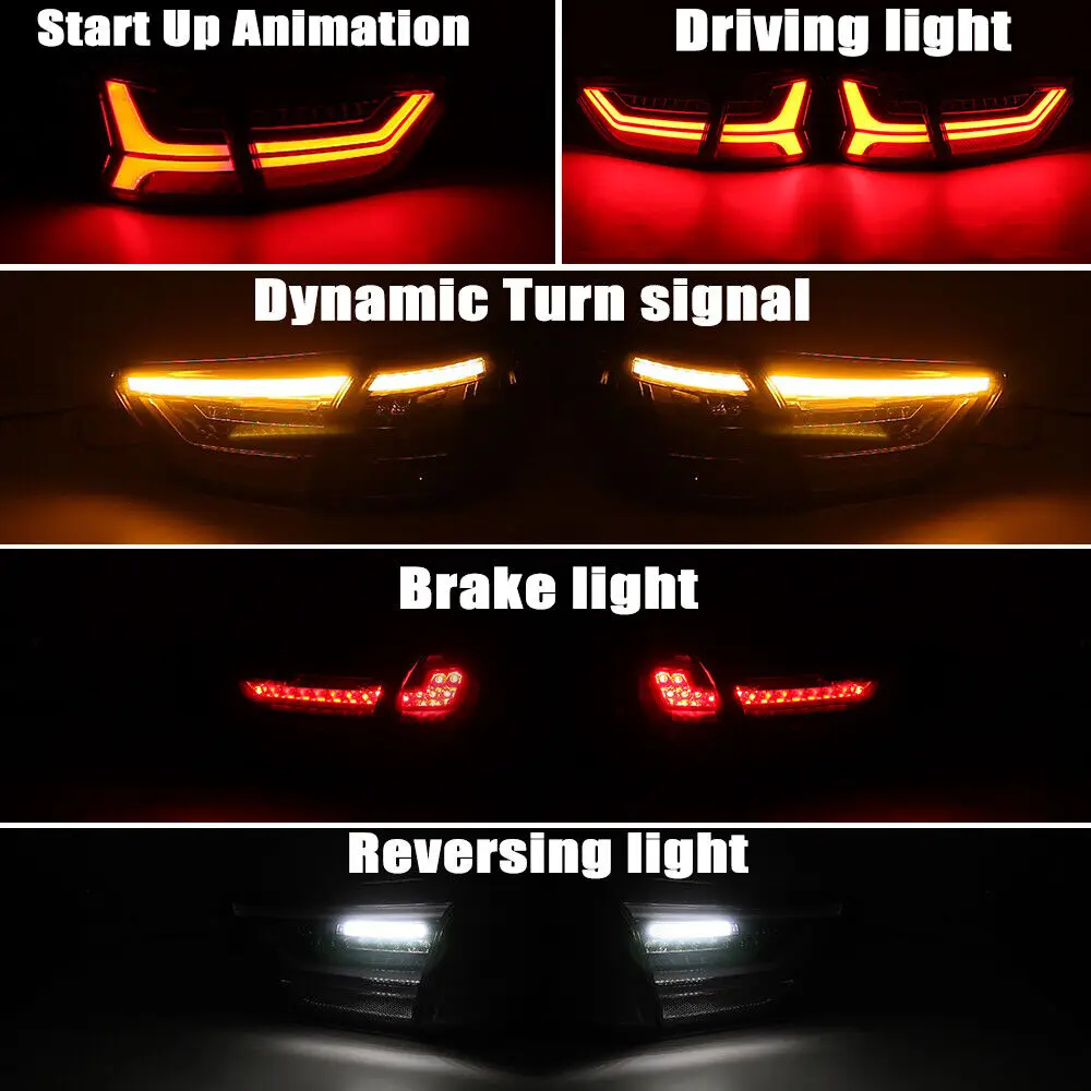 LED Tail Light Assembly for Hyundai Ix25 Creta 2015-2017 Start Animation Dynamic Lamp Accessories Kit