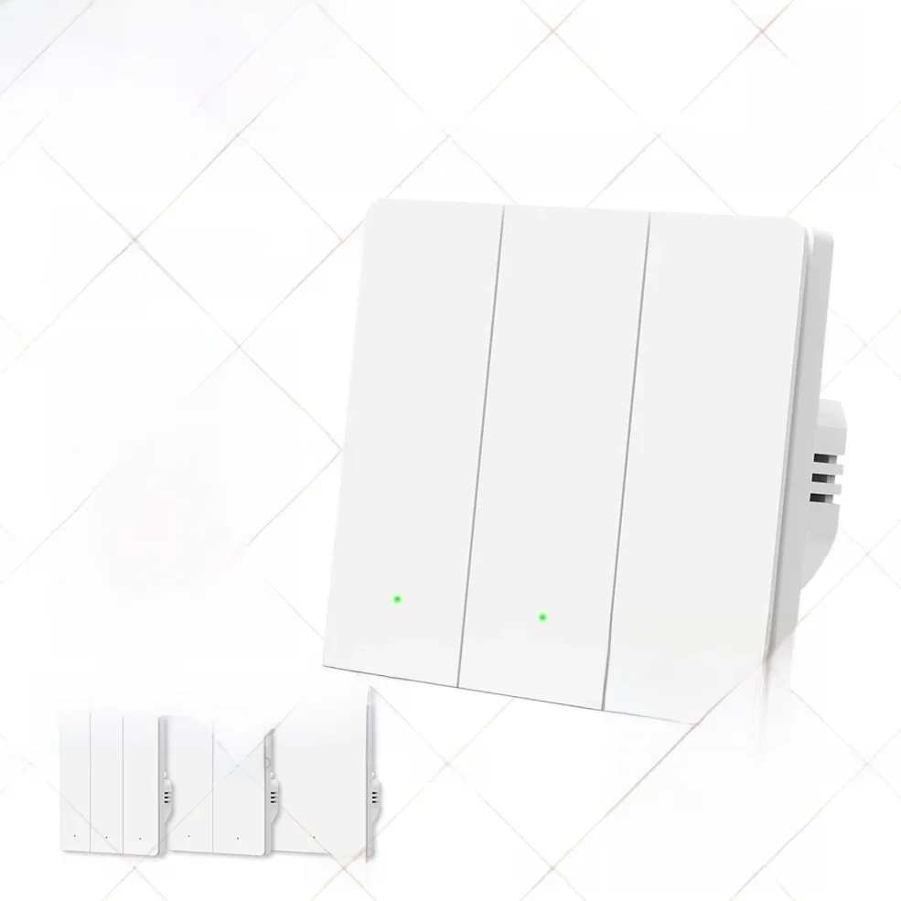 Tuya ZigBee Smart Lichtschalter mit Radar-Bewegungssensor, kein Neutralleiter, kein Kondensator erforderlich, Wandschalter, funktioniert mit Alexa Google