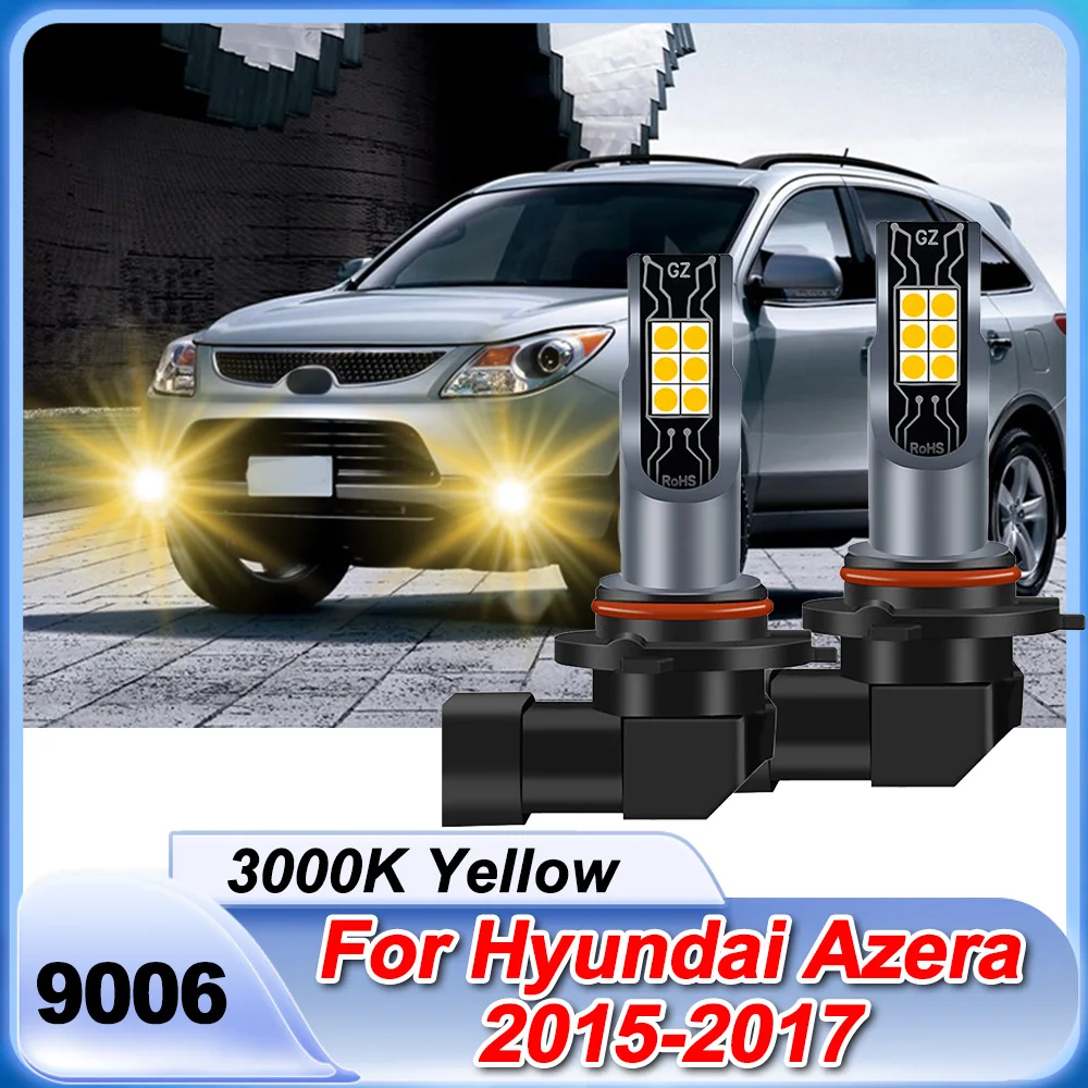 

For Hyundai Azera 2015 2016 2017 LED Fog Light 3000K Super Yellow 20000LM High Power Bulbs