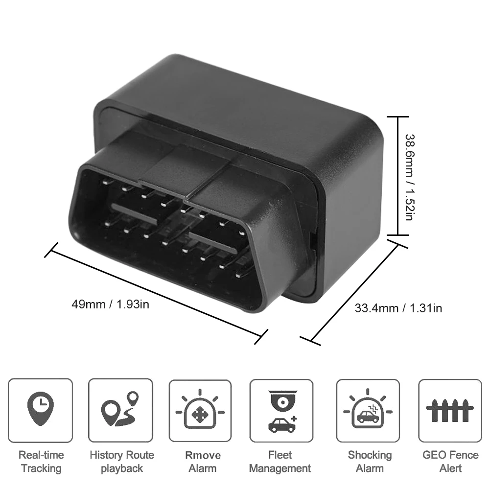 2G 4G Mini Obd Gps Tracker 12V-24V Auto Anti-Diefstal Alarm Tracking Apparaat Sms Call Geofence Locator Gratis App Voor Ios Andriod