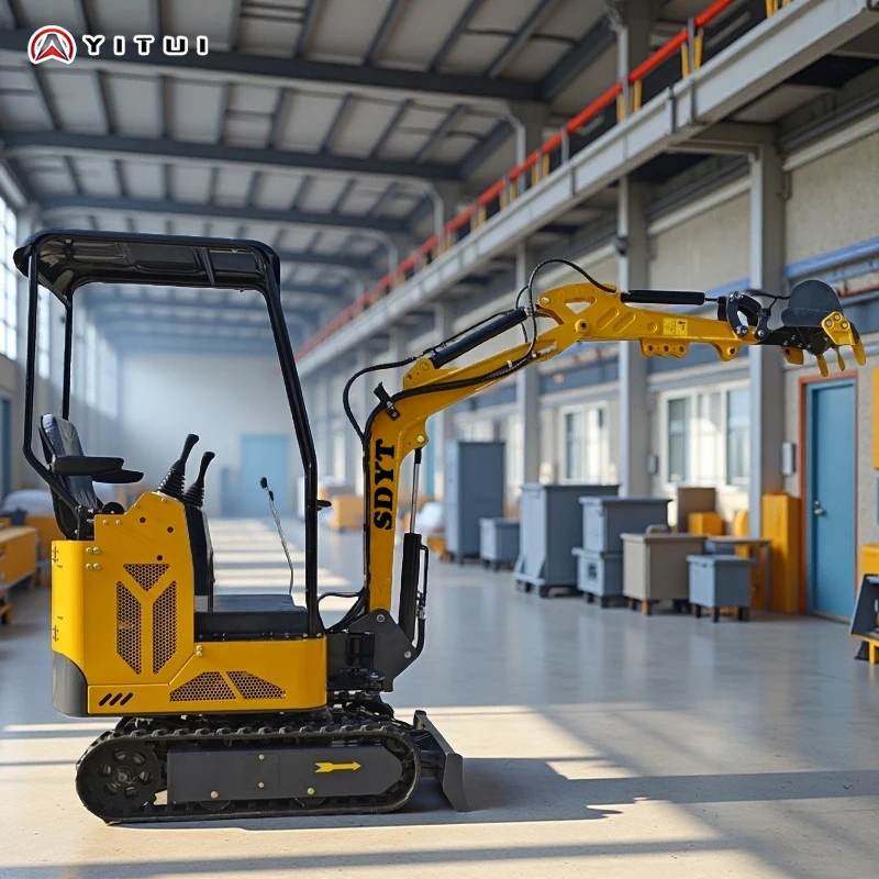 Supporto multifunzionale per piccolo escavatore domestico con garanzia mini escavatore EPA EURO 5 da 1,2 tonnellate personalizzato