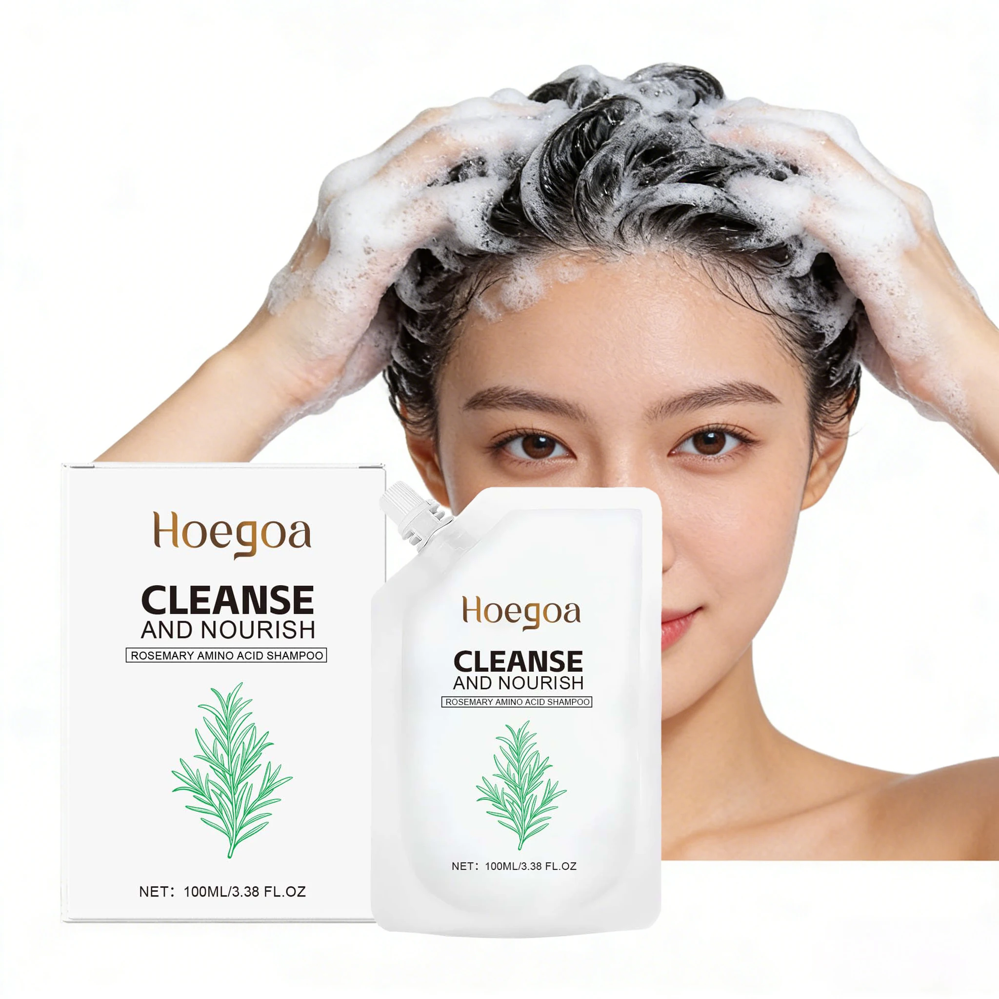 

Шампунь для волос с розмарином 100 мл: Нежное очищение, контроль жирности, освежение, придание объема, густая пена, на травах