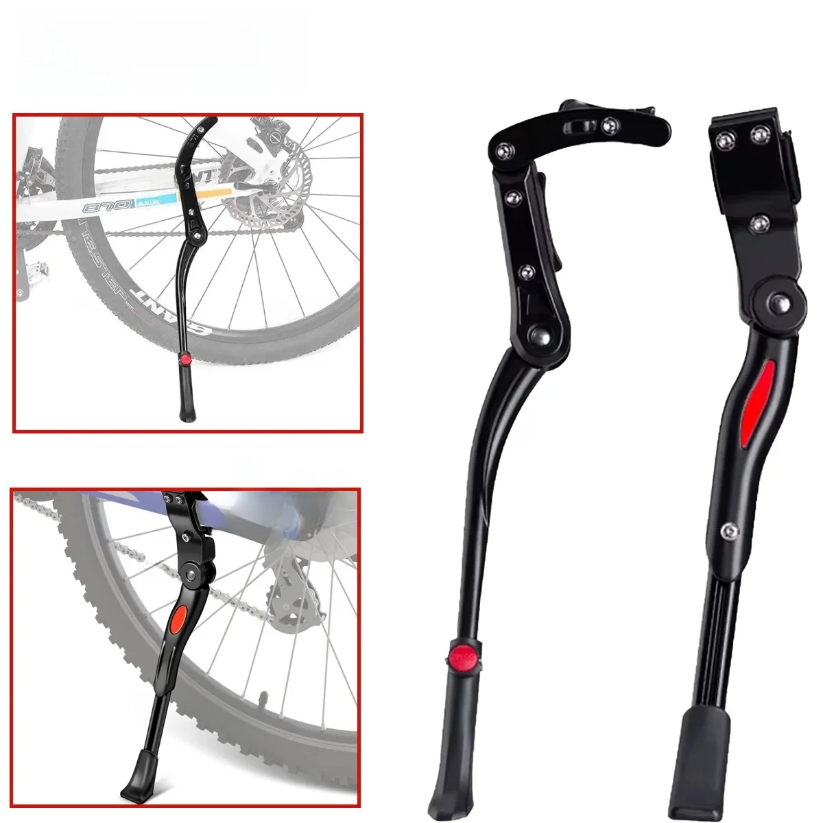 AliExpress pinmoap Bicycle Side Support Bicycle Stand Adjustable Aluminum Alloy Foot Support Rear Stand Foot Ladder