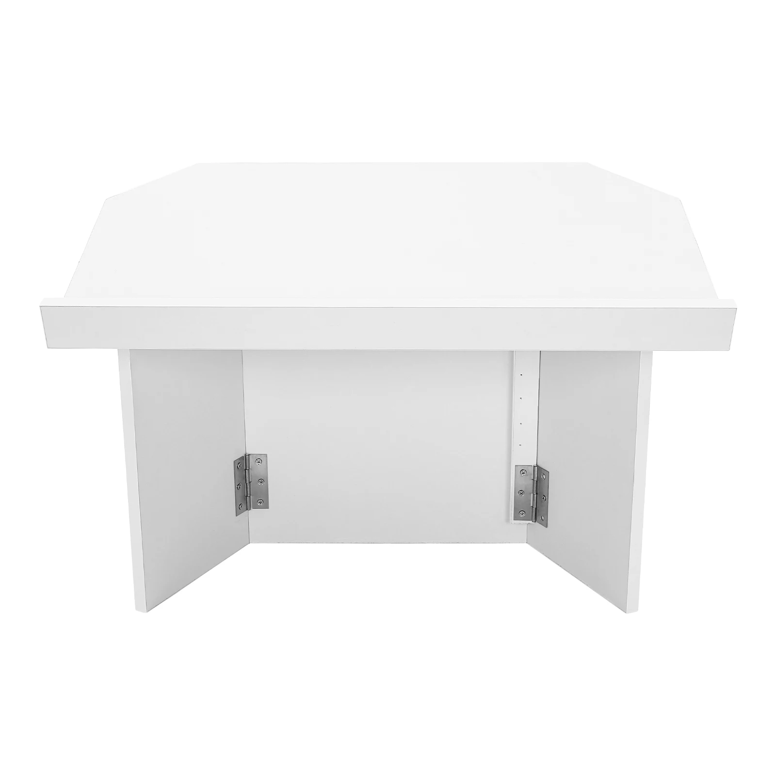 White Portable Tabletop Lectern, Classroom Presentation Lectern, Table Top Lectern for Classrooms, Squares, Churches, Conference