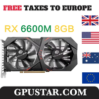 USED MLLSE  Radeon RX 6600M 8GB Placa De Video Game Graphics Card GDDR6 128Bit 7nm Video Card Support Desktop GPU Brazil
