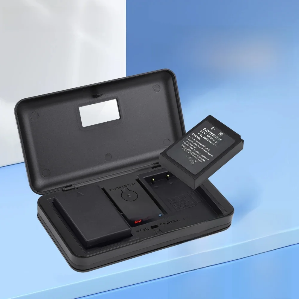 PALO 2000mAh BLS-5 BLS-50 Batterie + Multi-Fonction Chargeur Cas pour Olympus OM-D E-M10 Stylo E-PL2 E-PL5 E-PL6 E-PL7 E-PM2 Stylet 1