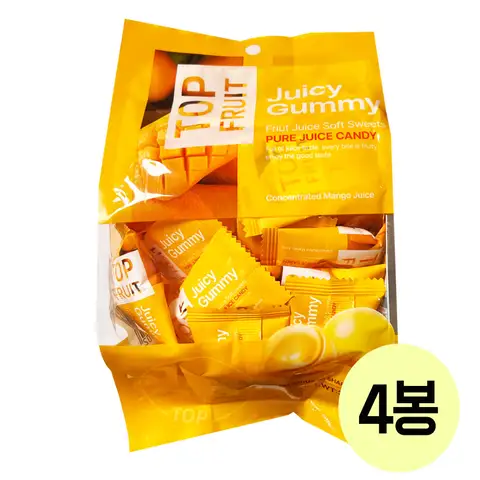 타이 빈 반두아농 다낭 코코넛 크래커 180g x 4개 묶음 8 탑망고젤리 320g x 4봉 후르츠 아이들간식 다낭 대용량 낱개포장