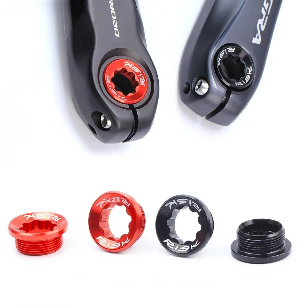 AliExpress RISK M20x8 Bike Aluminum Bottom Bracket Bolts,Bicycle Crankset Cover Cap Suit for Deore XT SLX XTR 105 UT DA Integrated Hollow Crank