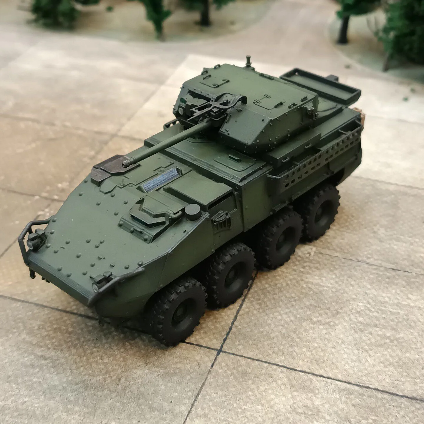 1/72 American M1296 Dragoon Infantry Fighting Vehicle , hand-painted finished model decorative ornament(Ships in 5-6 days)