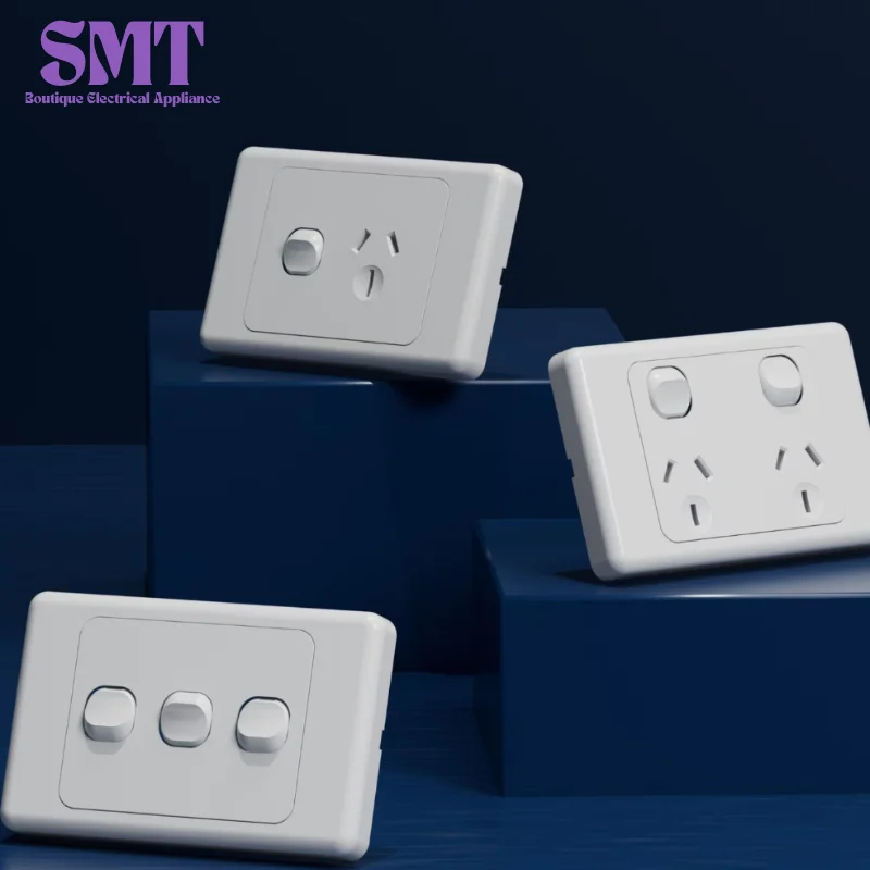 10A GPO نقاط الطاقة المزدوجة 240 فولت الاتحاد الافريقي الكلاسيكية مفتاح الإضاءة لوحة نوع-I مفتاح تحكم واحد دوللي الروك المرآب التوصيل نقطة
