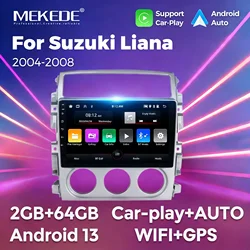 MEKEDE Support HD Camera Car Screen Stereo For Suzuki LIANA 2004 - 2013 Automotive Multimedia Central Radio 2 Din Carplay WIFI