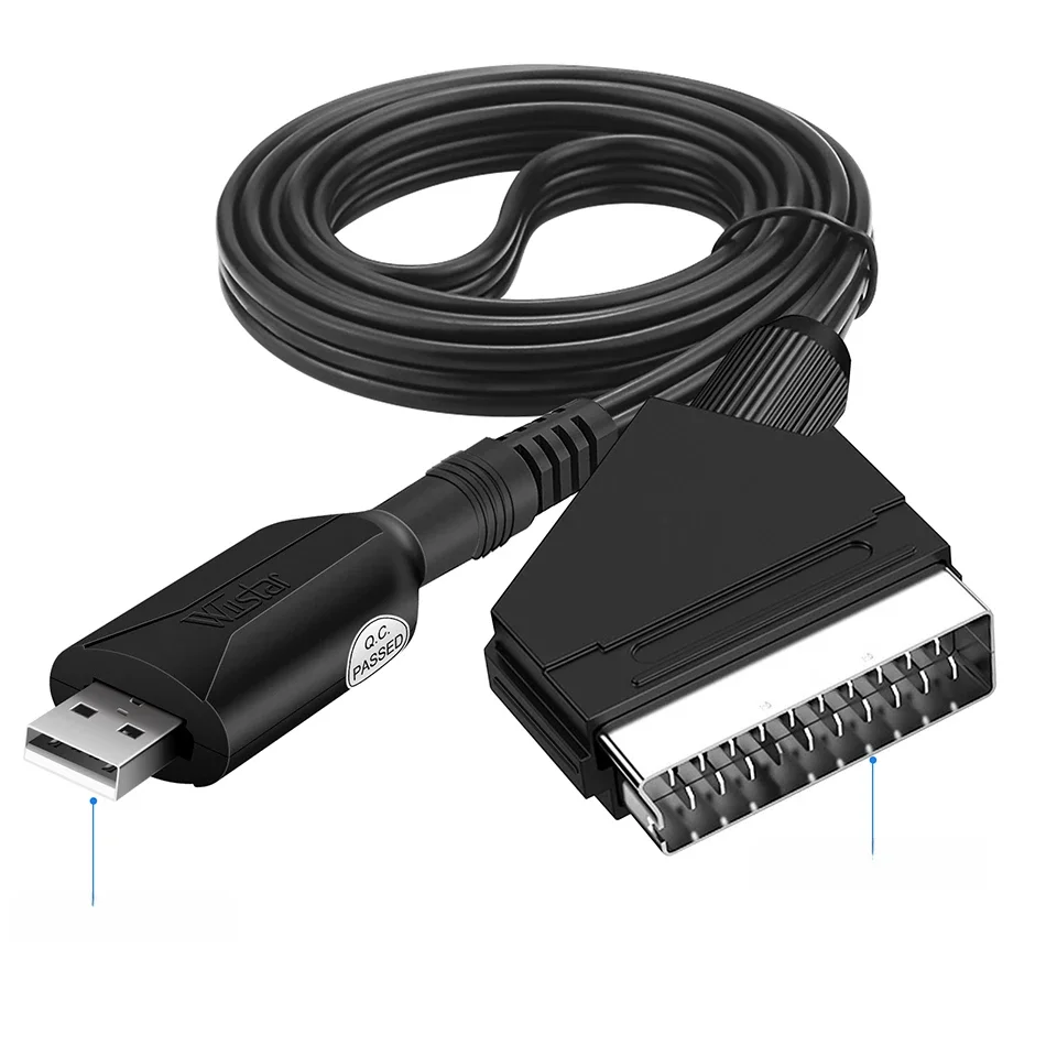 Carte de Capture vidéo péritel vers USB 2.0, jeu de société, enregistrement en Streaming en direct, diffusion TV