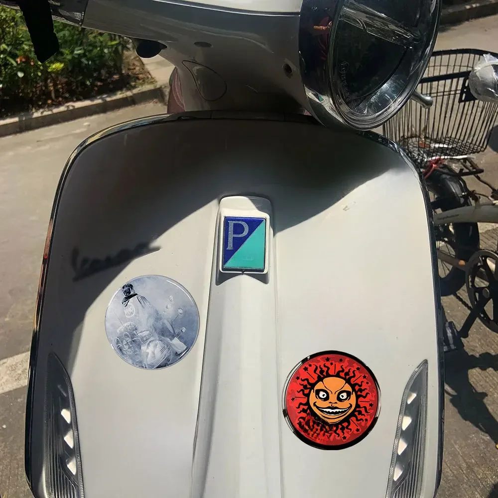 Naklejki magnetyczne 3D Emblemat Motocykl Skuter Naklejki na karoserię dla Vespa 300 Gts Akcesoria PX Sprint Primavera LX 125 50 Special — zdjęcie 2