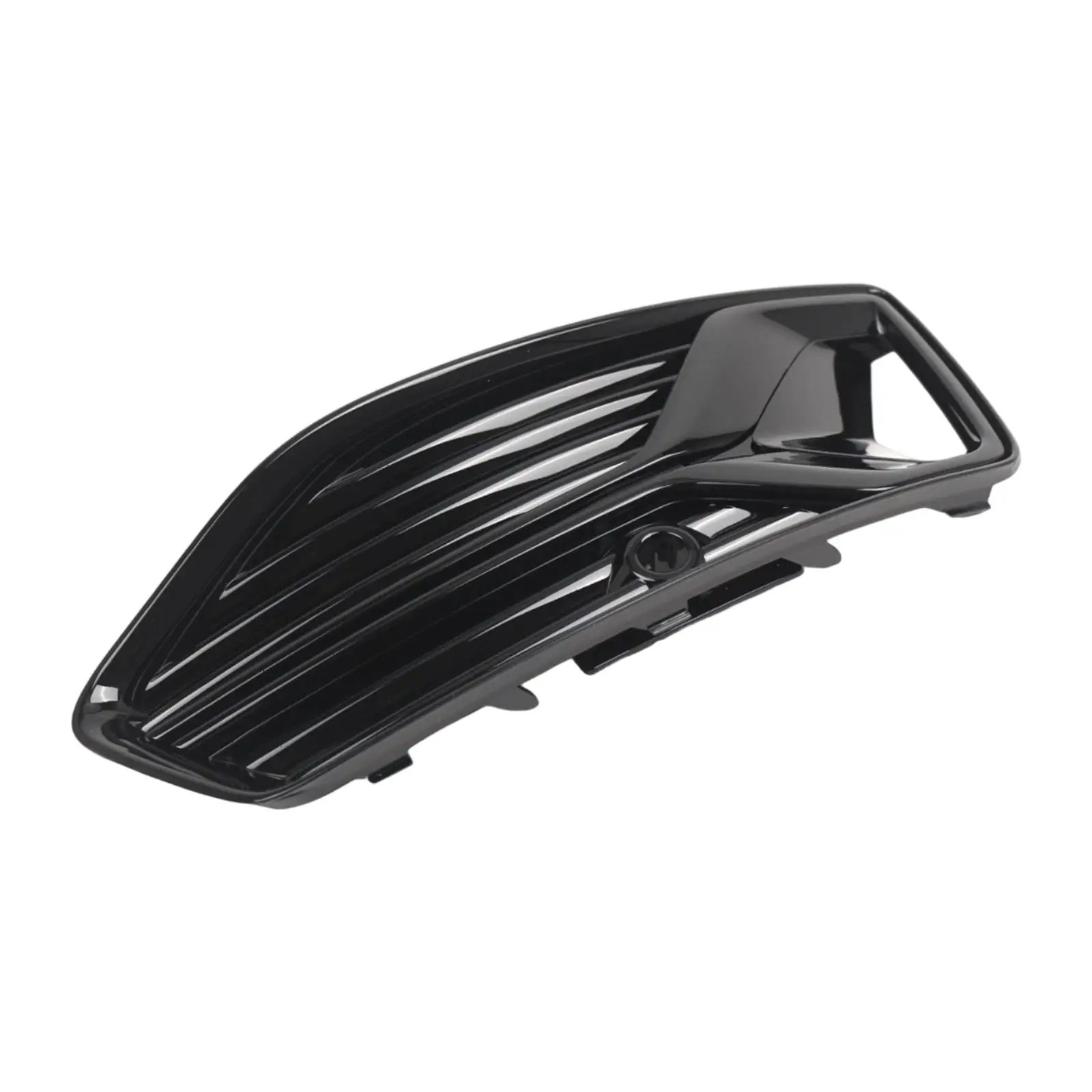 Fog Light Grille Lower Bumper Grill Foglight Vent Directly Replace Front Lower Grille for Audi A6 C8 2019-2023 Glossy Black - view 6
