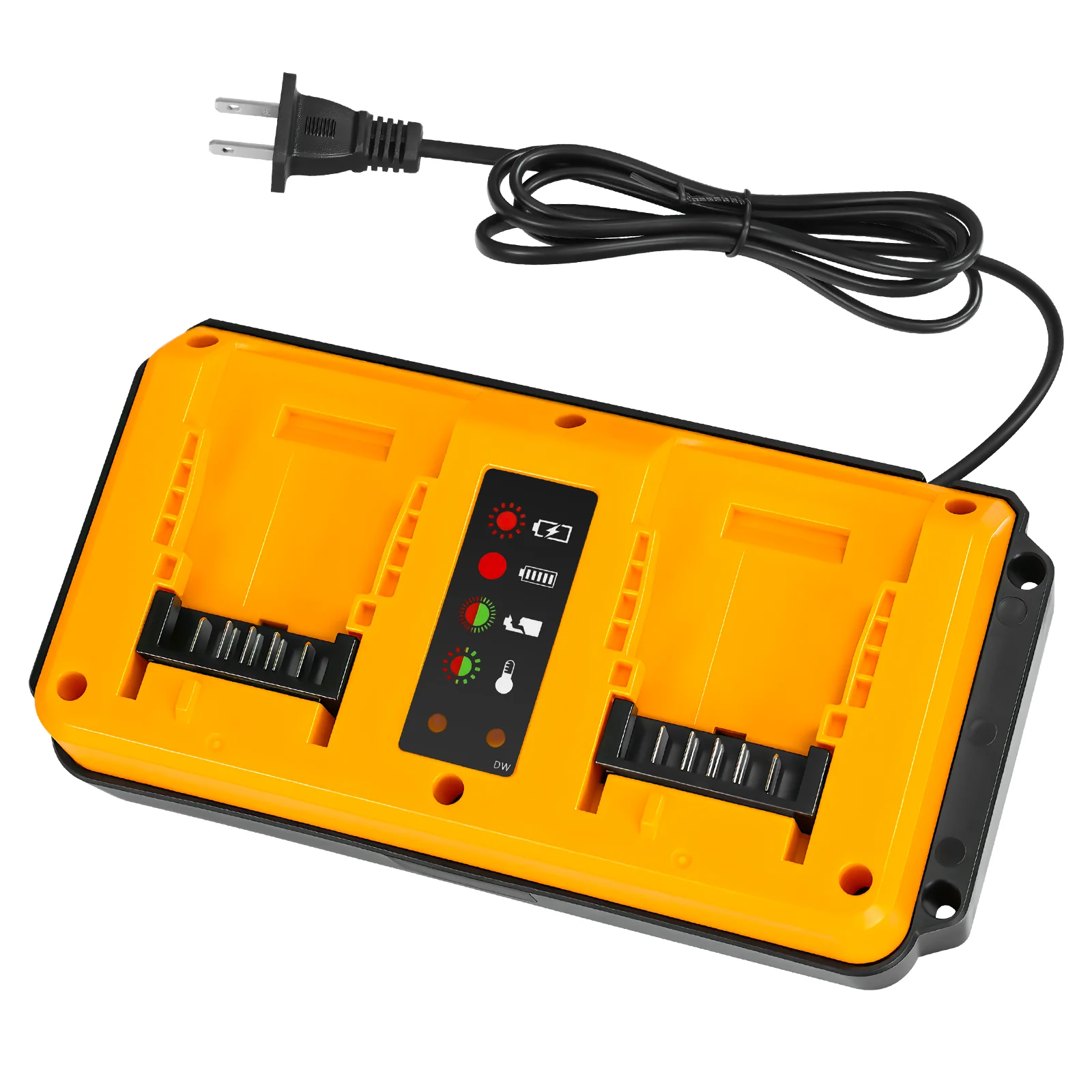 

Зарядное устройство с двумя портами для Dewalt 18 В 20 В, зарядное устройство для литиевой батареи, перезаряжаемая DCB207 DCB206 DCB204 DCB203, быстрое зарядное устройство с вилкой европейского/американского стандарта