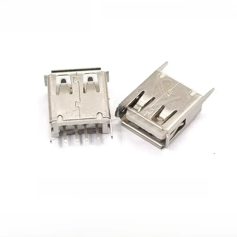 Złącze interfejsu USB 2.0 gniazdo typu A kobieta 180 stopni zaciskania DIP prosto pionowe zginania igły drut spawalniczy PCB DIY — zdjęcie 2