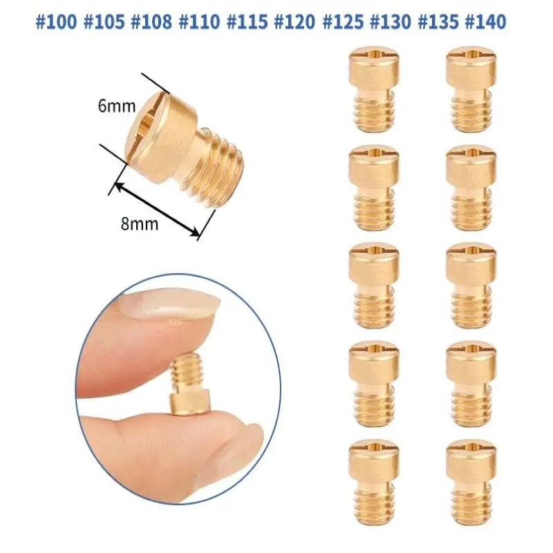 Jsraoimgキャブレターメインジェット、cb、gy6、pwk、cvk、pe、fcr、oko、koso、stage6、polverviniインジェクターノズル用の低速パイロットジェットキット