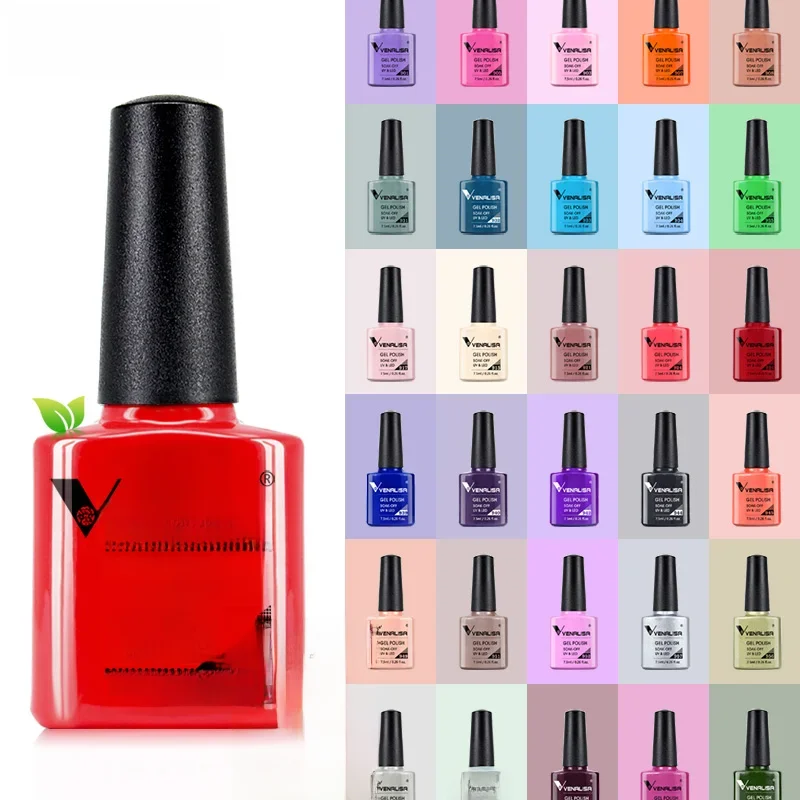 Venalisa Nagel-Gel-Nagellack, vollständige Abdeckung, schöne Farbe, glitzernde Farbe, matt, gehärtet, Decklack, Soak Off-Nagellack, Gel-Nagel-Maniküre