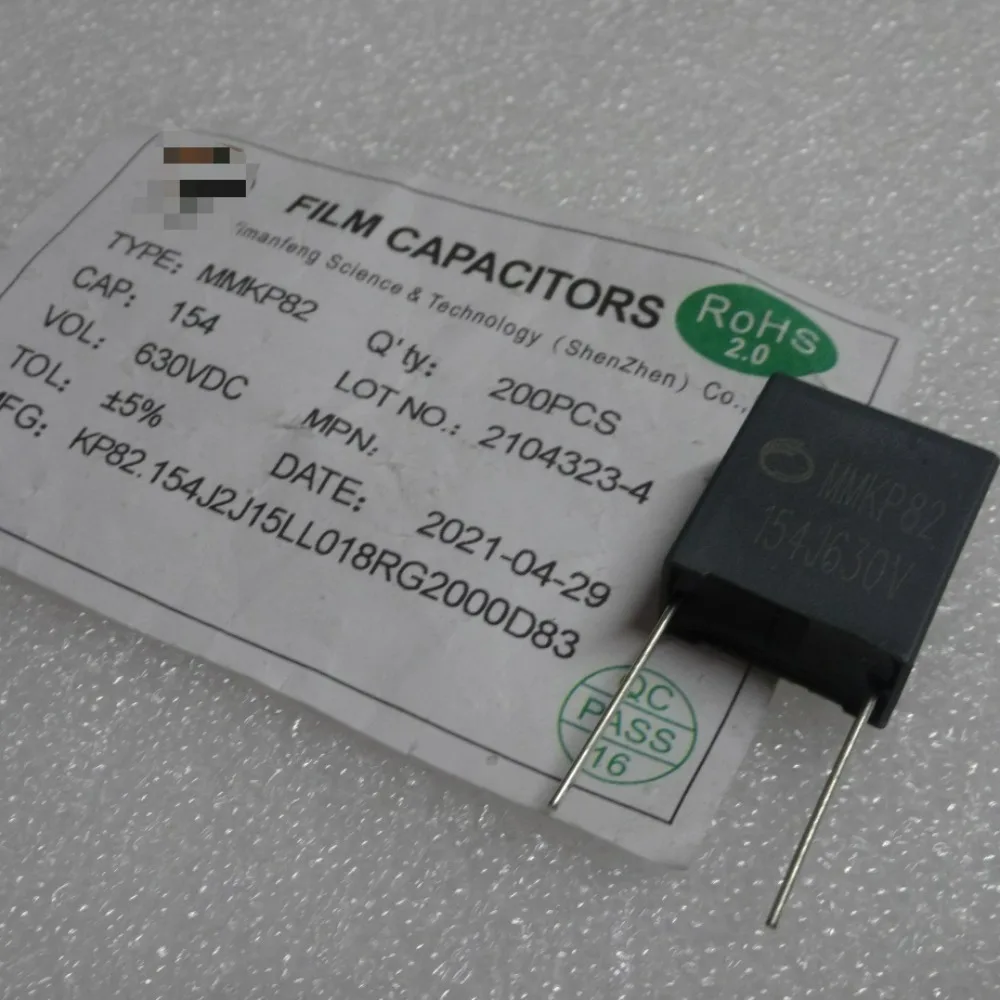 

10PCS MMKP82 0.15uf/630v 150nf u15 154 new 15mm film capacitor