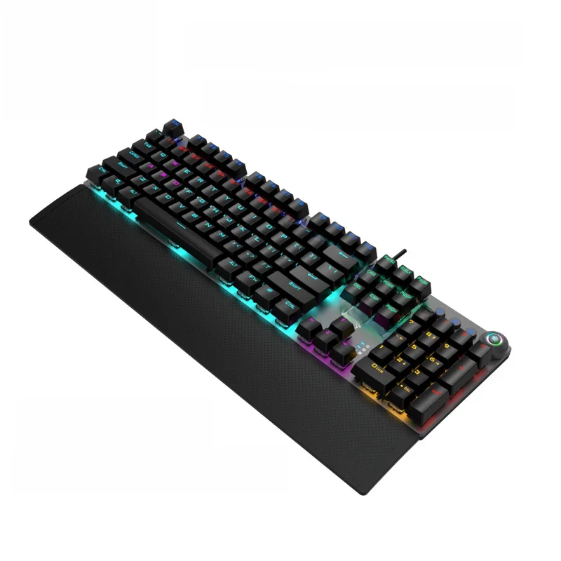 Klawiatura mechaniczna do gier AULA F2058, klawiatura do e-sportu z programowaniem makro, przewodowa klawiatura z mieszanym podświetleniem do laptopa i PC. — zdjęcie produktu 7