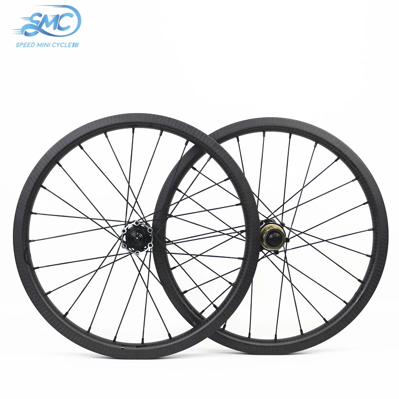 SMC SPEEDMINICYCLE 18 Inch 355 Ultralight Plume Carbon Wheel  for Birdy bike 11 Speed