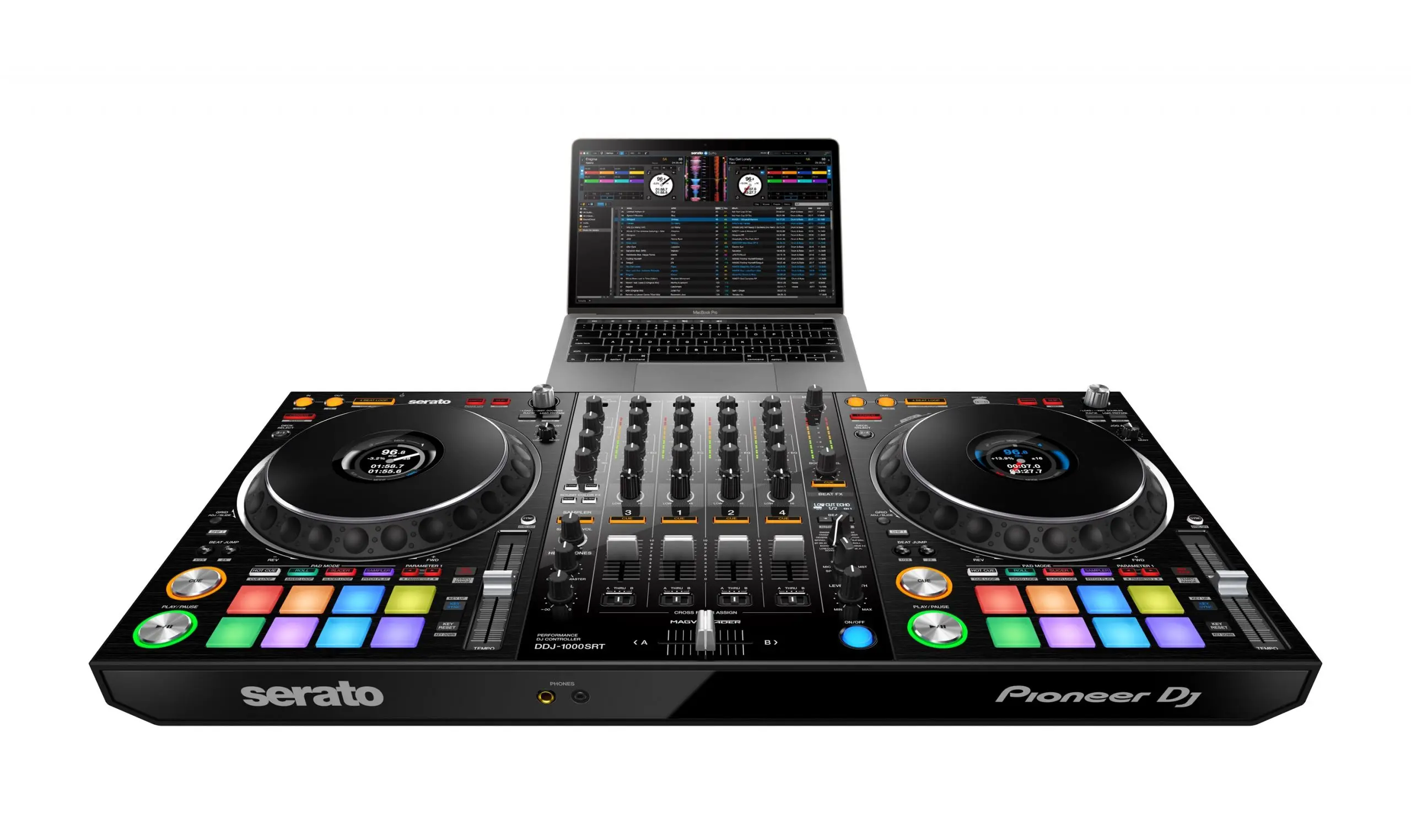 

Лидер продаж: DJ-контроллер DDJ-1000SRT черного цвета для Serato DJ Pro
