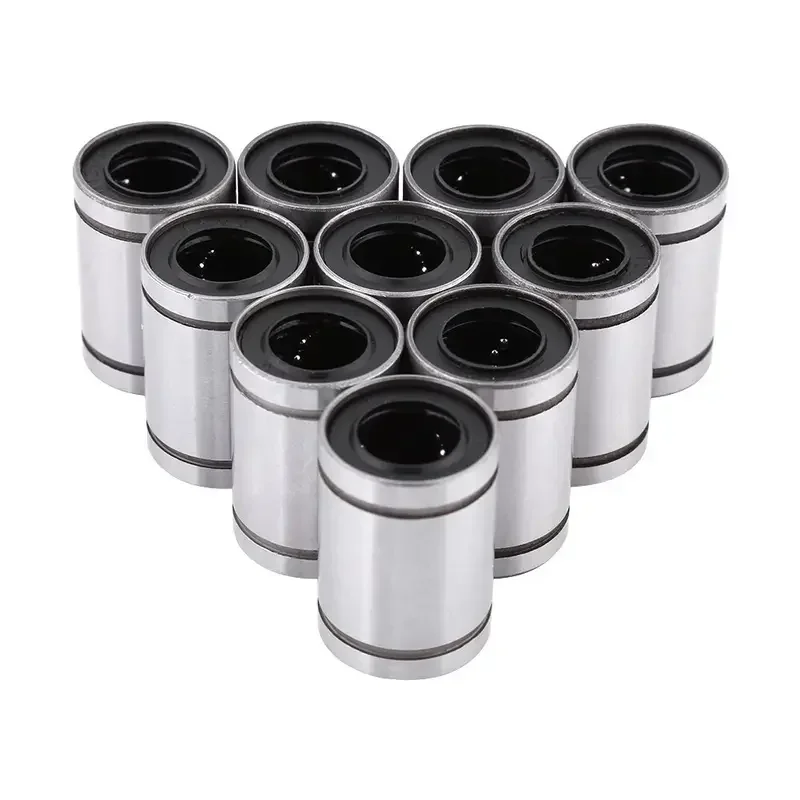 10 sztuk LM8UU LM3UU LM10UU LM16UU LM6UU LM12UU LM3UU tuleja liniowa 8mm CNC łożyska liniowe dla prętów liniowej wałek linowy szynowy części — zdjęcie 2