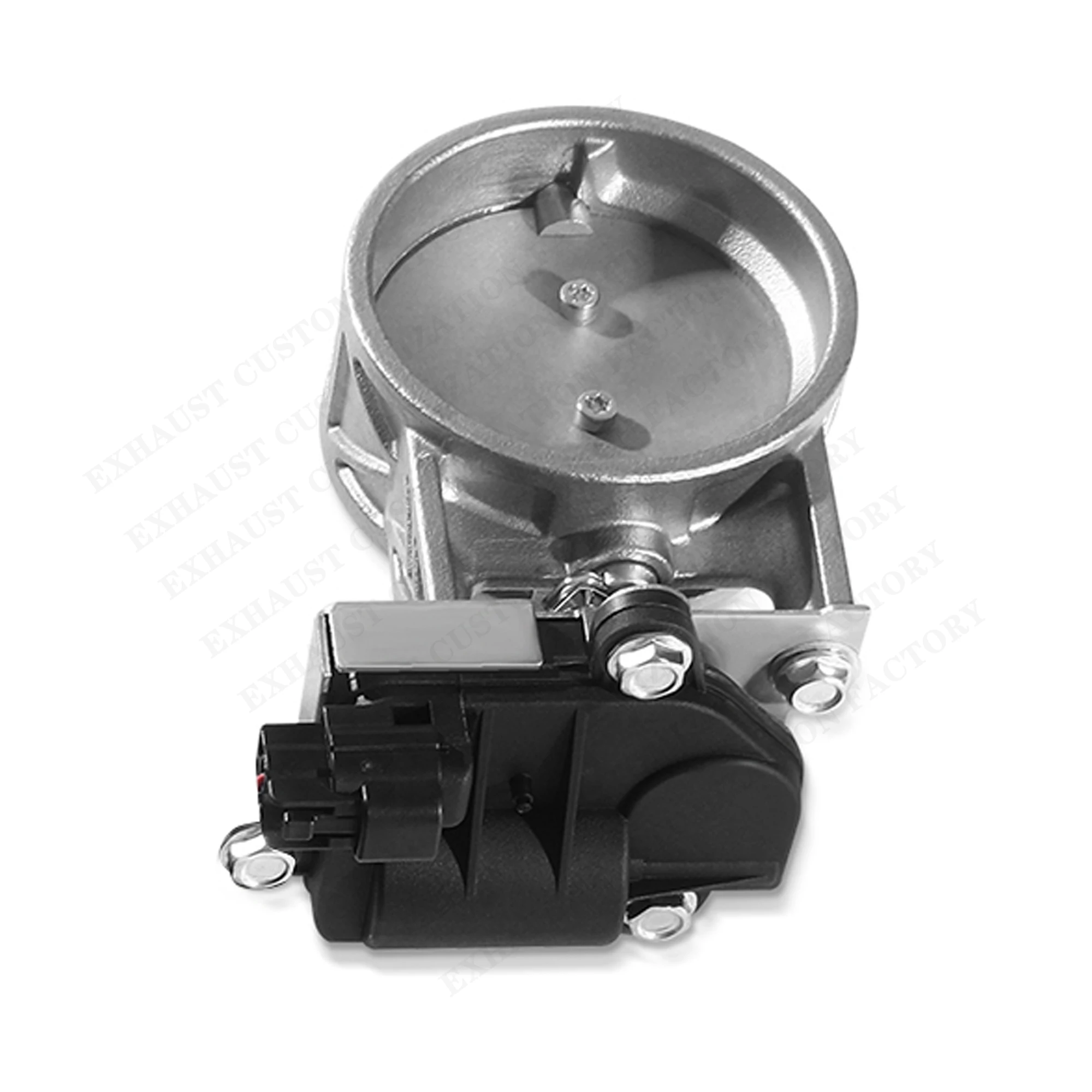 Electric Exhaust Control Valve With 2 Pins Motor Actuator 63 76mm Remote Control For Car Muffler Modification