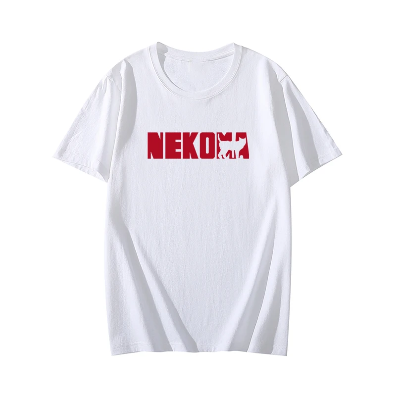 Hot Selling Anime Haikyuu NEKMO Printed Short Sleeve T-shirt Cotton Oversize Men's and Women's Casual Loose Outdoor Sports Tops