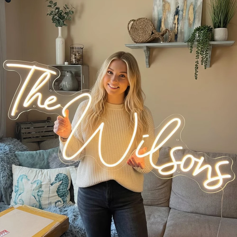 Custom Neon LED Neon Night Light for Wedding Home Decorations Wall Personalized Name Business Logo Birthday Customizable Gift