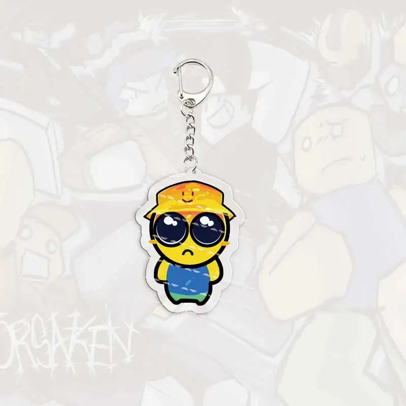 Acrylic Forsaken Keychains HOT Game Guest 1337 Noob Shedletsky  John Doe c00lkidd Elliot Chibi KeyRing Pendant Gaming Gifts