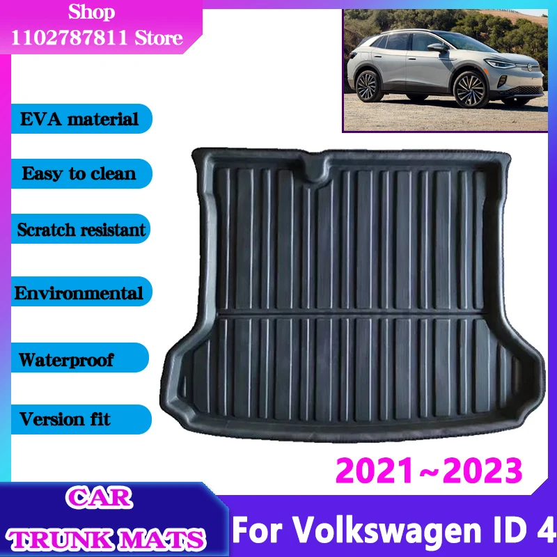 

for Volkswagen ID 4 2021 2022 2023 VW ID4 Car Trunk Floor Mat Waterproof Protect Trunk Liner Anti-Slip Cargo Pad EVA Accessories