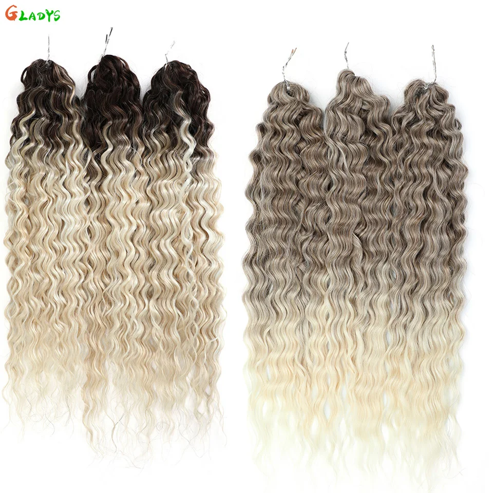 

Ariel Deep Wave Braids Наращивание волос 300 грамм Натуральные черные косы Наращивание волос 60 см Синтетические волосы Твист Вязание крючком Вьющиеся волосы