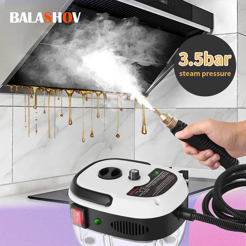 Nettoyeur à vapeur 2500W, stérilisation à haute température, Machine à Jet de pression pour maison, voiture, cuisine, climatiseur, prise ue 220V