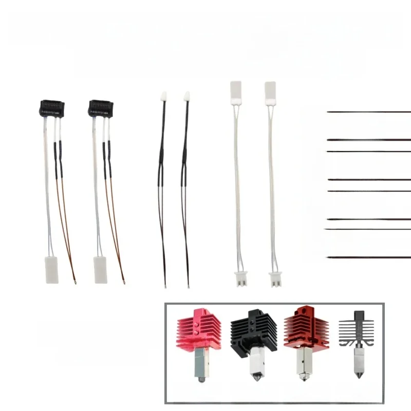 Termistor do Bambu Lab P1P P1S X1C, grzałka ceramiczna, kartridż 24V do hotendu Bambu Lab, termistor grzałki do drukarki 3D — zdjęcie produktu 7