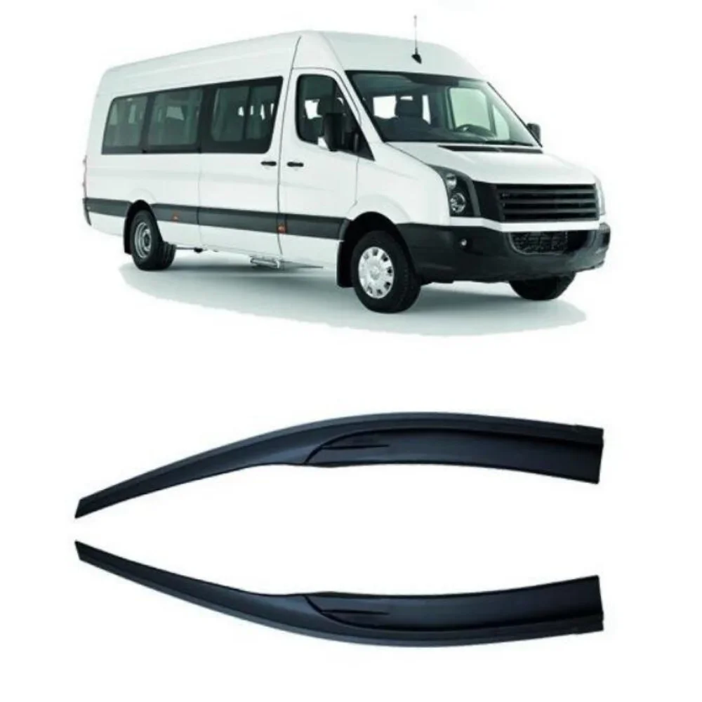 Car window accessories for Volkswagen Crafter 2008-2017 Sport Style window deflector rain cover visor awnings Exterior Tuning