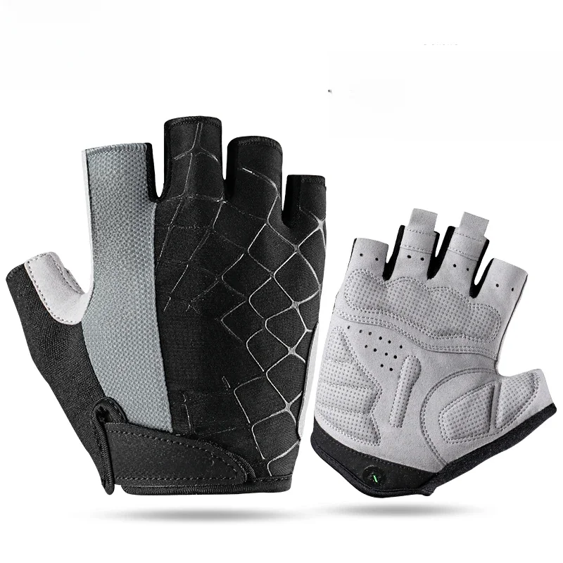 AliExpress ROCKBROS Half Finger Cycling Gloves Breathable Shockproof MTB Mountain Bike Gloves Mens Outdoor  Bicycle Riding Mittens