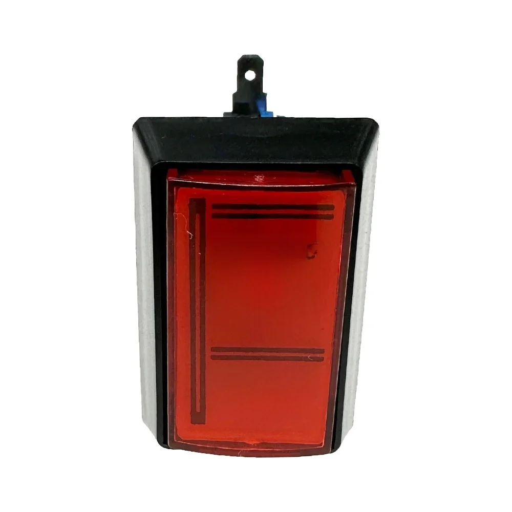 1 pièce 25 cents bouton rectangulaire 12V Arcade LED bouton micro-interrupteur 33X50MM mécanisme pour pièce de crédit Arcade jeu Vendin Machine