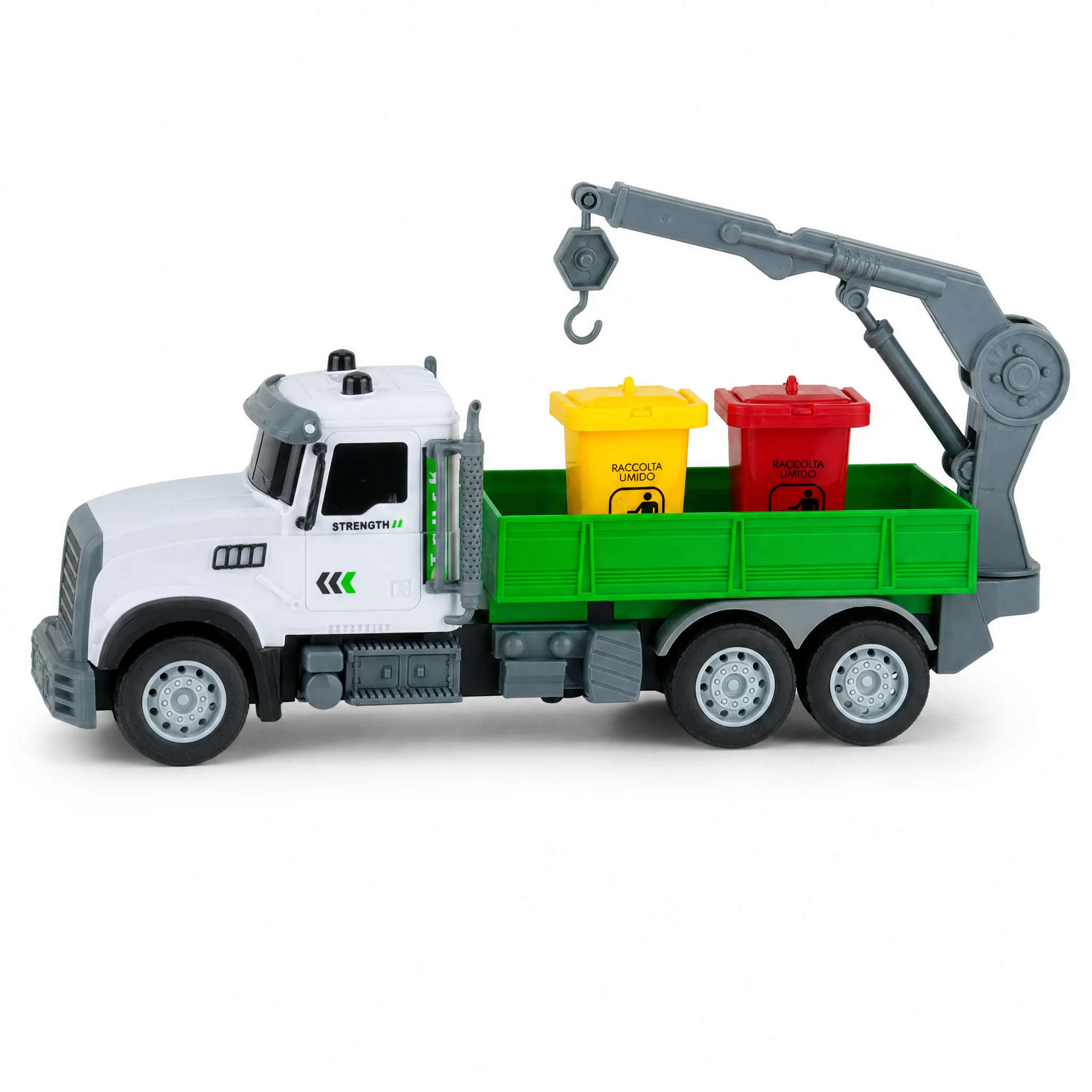 RC Afvalwagen met Kraan en Recyclingbakken, Afstandsbediening en Verlichting, Verzonden vanuit Spanje