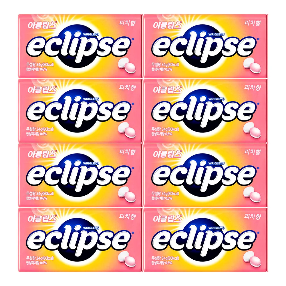 Eclipse Melocotón 34g 8 piezas