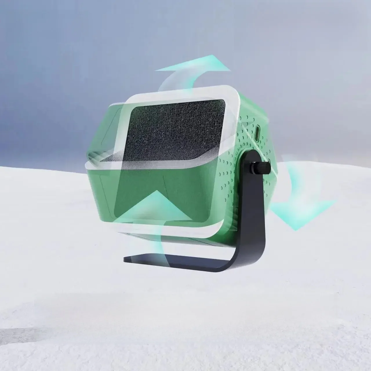 Ventilateur de refroidissement Aiolos 2UUL avec éclairage + fonction d'extraction de fumée pour carte mère de téléphone, réparation de soudage IC, Dissipation thermique rapide