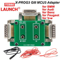 Launch X431 MCU3 MCU 3 Adapter Work for Mercedes All Keys Lost for X431 IMMO Elite Pro X-PROG3 for Peugeot Key Program ECU TCU