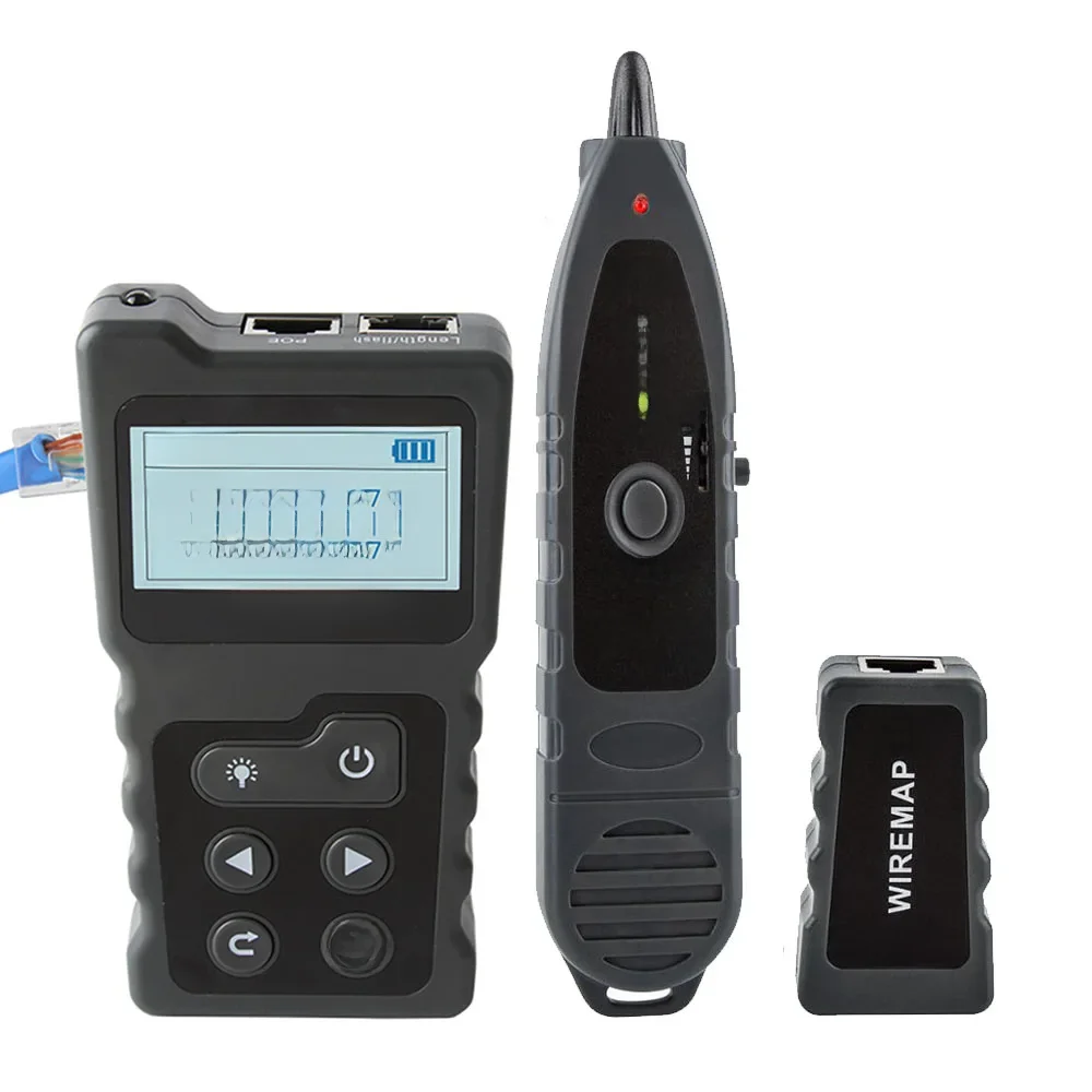NOYAFA NF-8209 RJ45 lokalizator kabli sieć POE Wire Checker tester kabli Test narzędzie sieciowe skanowanie kabla Wiremap utp Tester — zdjęcie 2