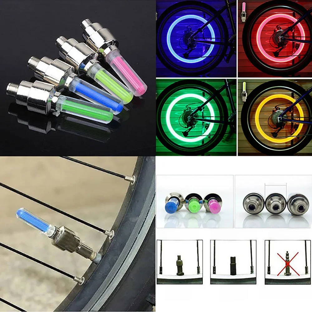 AliExpress LED Bicycle Novelty Lights Wheel Tire Valve's Bike Light Cycling Riding Sport Spoke Safety Warning