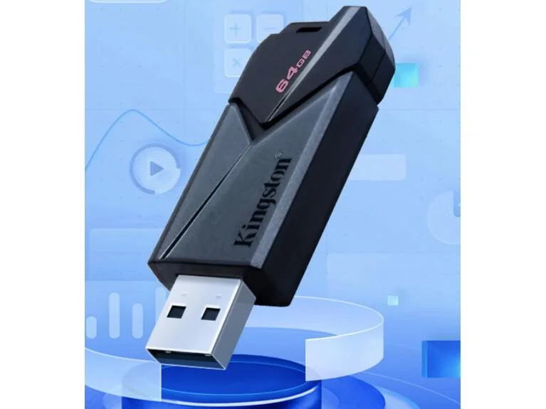 محرك فلاش USB كينجستون 64 جيجابايت 128 جيجابايت 256 جيجابايت USB صغير 3.2 Gen 1 يسهل حملها بيع محرك فلاش أسود للكمبيوتر